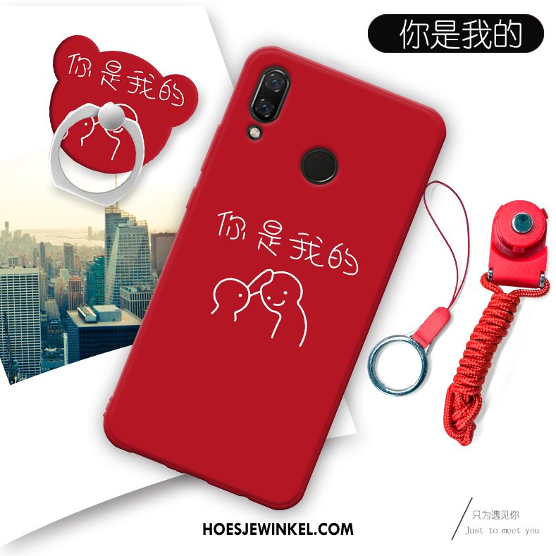 Huawei Nova 3 Hoesje Zacht Scheppend Hoes, Huawei Nova 3 Hoesje Spotprent Mobiele Telefoon