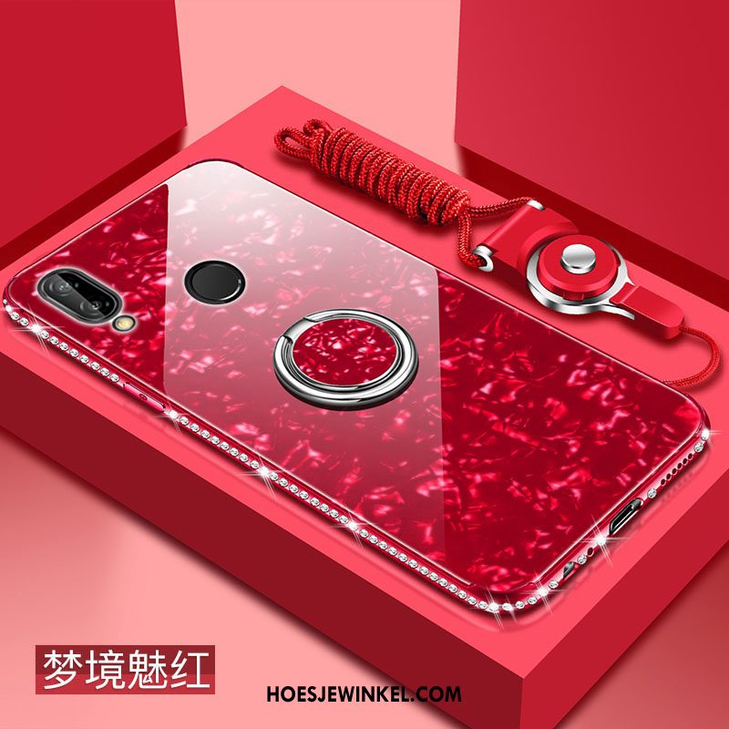 Huawei Nova 3e Hoesje All Inclusive Anti-fall Zacht, Huawei Nova 3e Hoesje Roze Hard