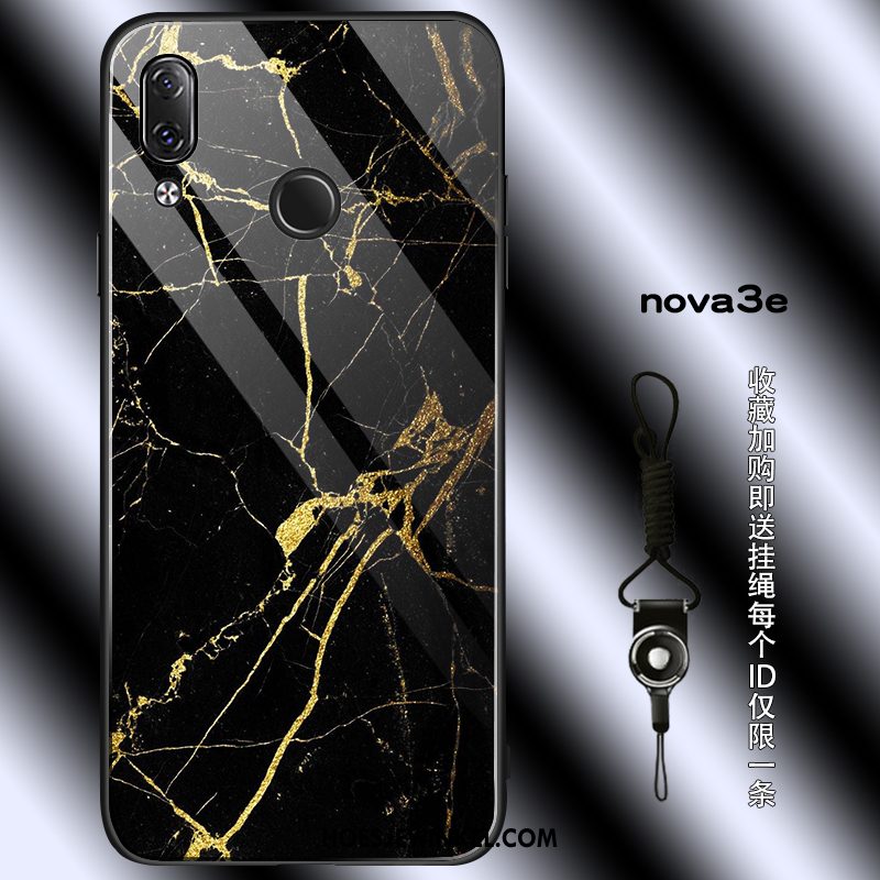 Huawei Nova 3e Hoesje Anti-fall Trendy Merk Jeugd, Huawei Nova 3e Hoesje Hoes Glas