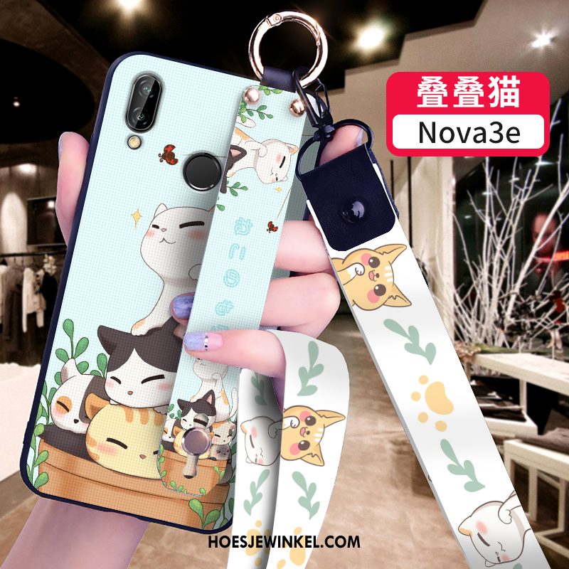 Huawei Nova 3e Hoesje Bescherming Mobiele Telefoon Mooie, Huawei Nova 3e Hoesje All Inclusive Siliconen