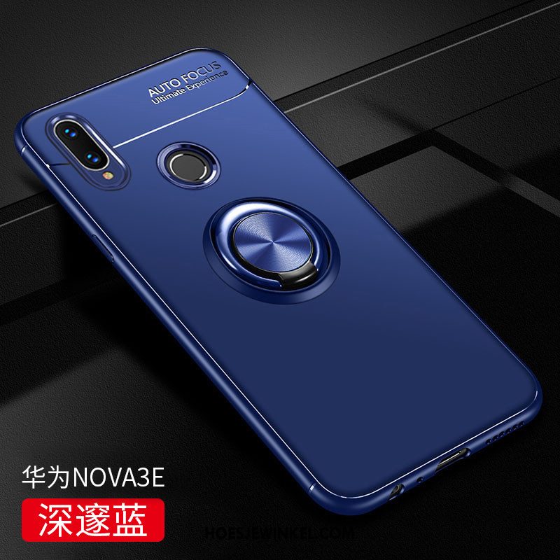 Huawei Nova 3e Hoesje Bescherming Zwart Scheppend, Huawei Nova 3e Hoesje Nieuw Hoes