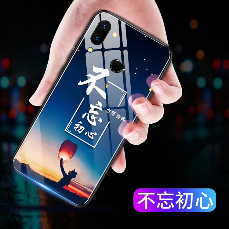 Huawei Nova 3e Hoesje Blauw Persoonlijk High End, Huawei Nova 3e Hoesje Trendy Merk Anti-fall