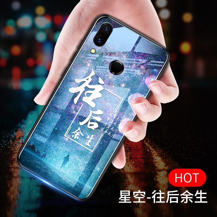 Huawei Nova 3e Hoesje Blauw Persoonlijk High End, Huawei Nova 3e Hoesje Trendy Merk Anti-fall