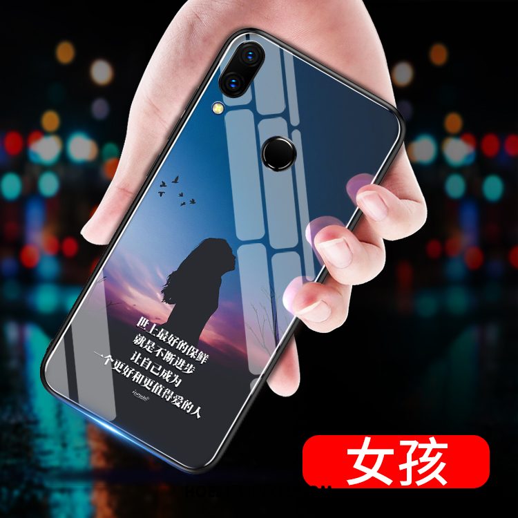 Huawei Nova 3e Hoesje Blauw Persoonlijk High End, Huawei Nova 3e Hoesje Trendy Merk Anti-fall