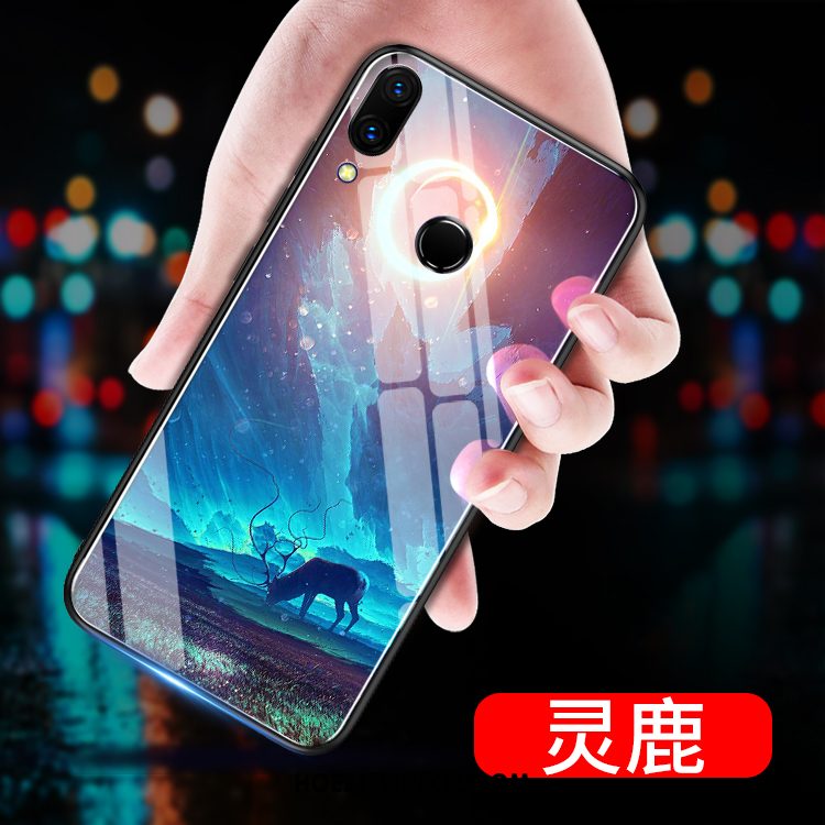 Huawei Nova 3e Hoesje Blauw Persoonlijk High End, Huawei Nova 3e Hoesje Trendy Merk Anti-fall