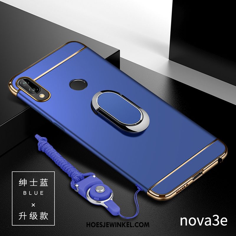 Huawei Nova 3e Hoesje Hoes Anti-fall Net Red, Huawei Nova 3e Hoesje Mobiele Telefoon Trend