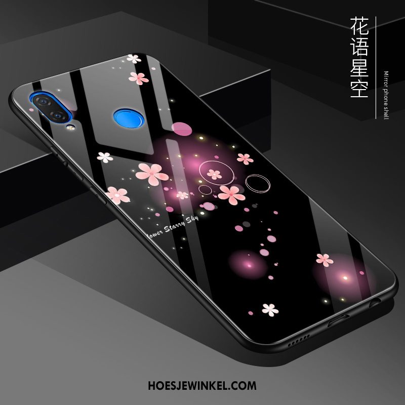 Huawei Nova 3e Hoesje Hoes Anti-fall Spiegel, Huawei Nova 3e Hoesje Mobiele Telefoon Zacht