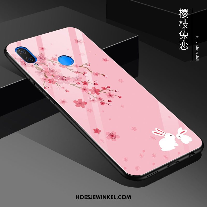 Huawei Nova 3e Hoesje Hoes Anti-fall Spiegel, Huawei Nova 3e Hoesje Mobiele Telefoon Zacht