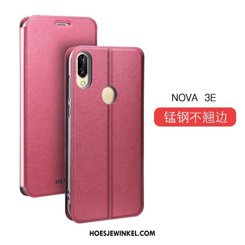 Huawei Nova 3e Hoesje Hoes Siliconen Mesh, Huawei Nova 3e Hoesje Anti-fall Zacht