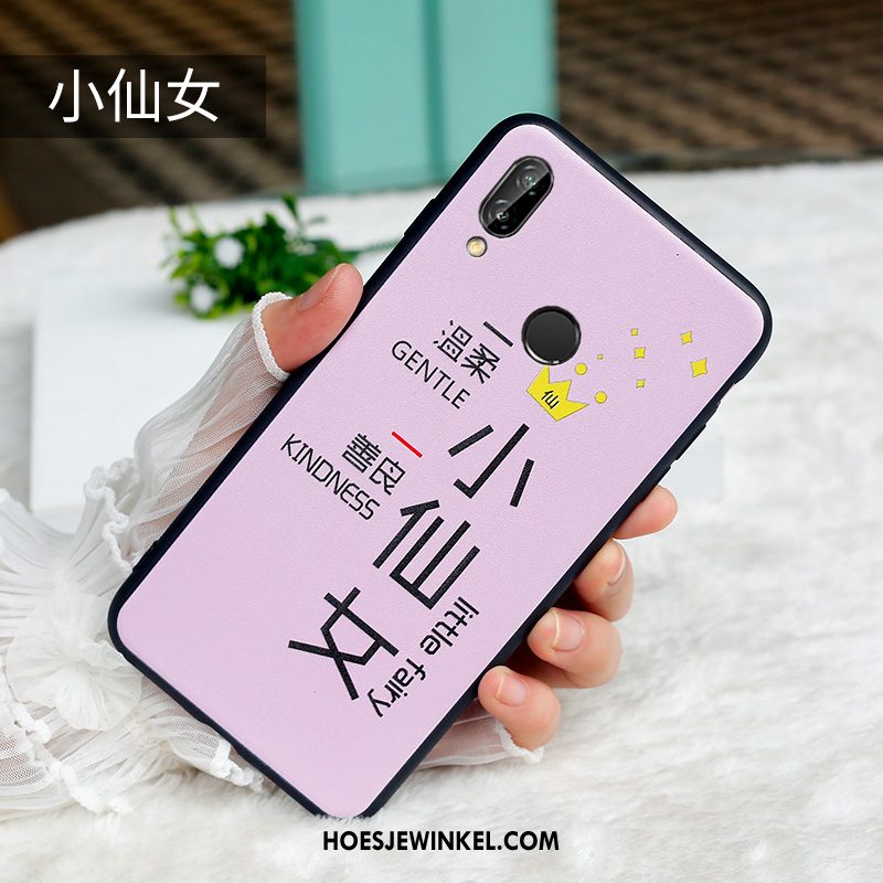 Huawei Nova 3e Hoesje Hoes Zacht Nieuw, Huawei Nova 3e Hoesje Spotprent Mobiele Telefoon