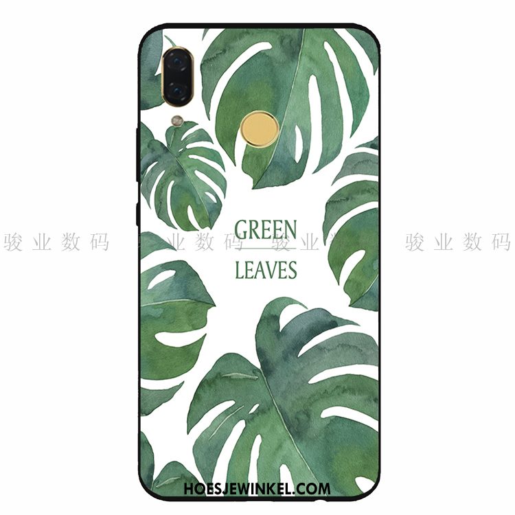 Huawei Nova 3e Hoesje Kunst Mobiele Telefoon Bescherming, Huawei Nova 3e Hoesje Plant Eenvoudige