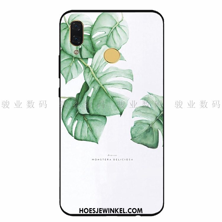 Huawei Nova 3e Hoesje Kunst Mobiele Telefoon Bescherming, Huawei Nova 3e Hoesje Plant Eenvoudige