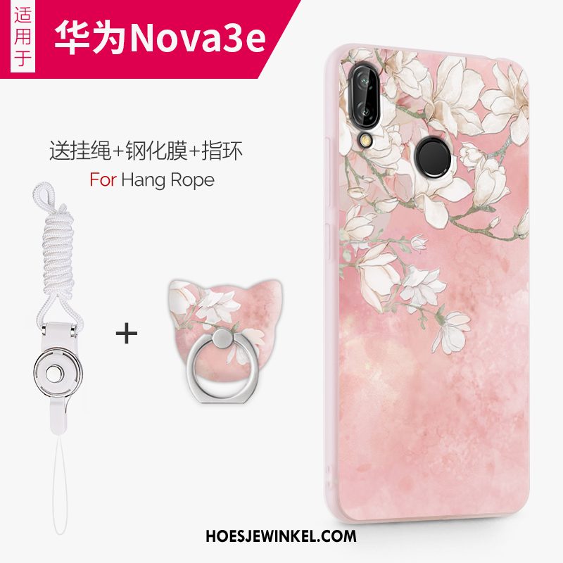 Huawei Nova 3e Hoesje Mobiele Telefoon All Inclusive Scheppend, Huawei Nova 3e Hoesje Zacht Bescherming