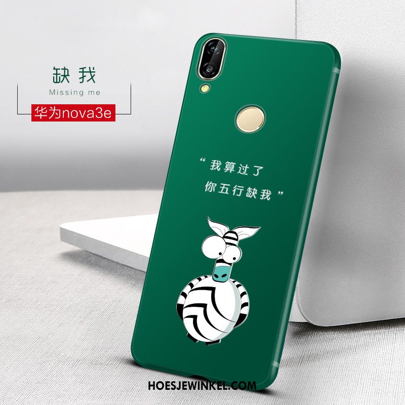 Huawei Nova 3e Hoesje Mobiele Telefoon Mooie Rood, Huawei Nova 3e Hoesje Persoonlijk Mini