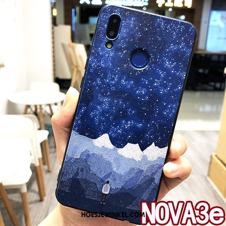 Huawei Nova 3e Hoesje Mobiele Telefoon Ring Trend, Huawei Nova 3e Hoesje Scheppend Persoonlijk