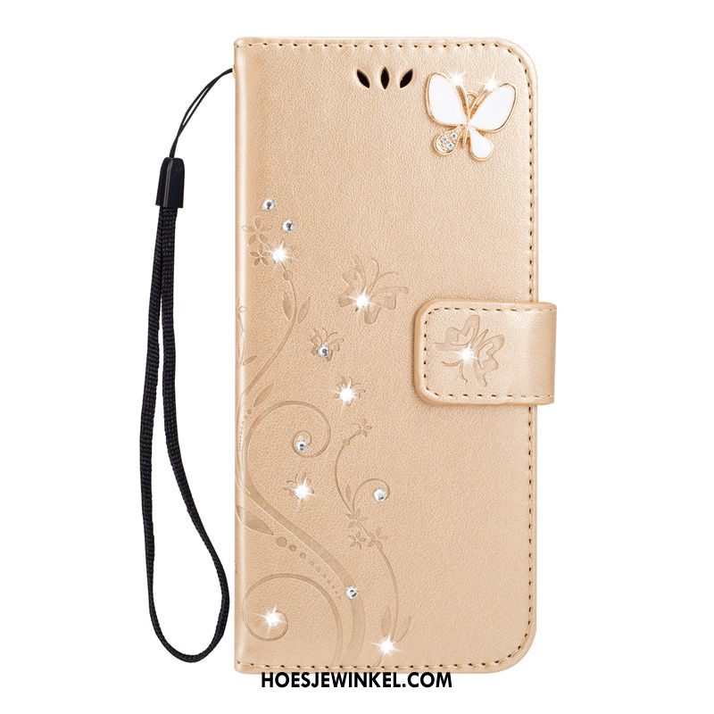 Huawei Nova 3e Hoesje Portemonnee All Inclusive Leren Etui, Huawei Nova 3e Hoesje Kaart Blauw