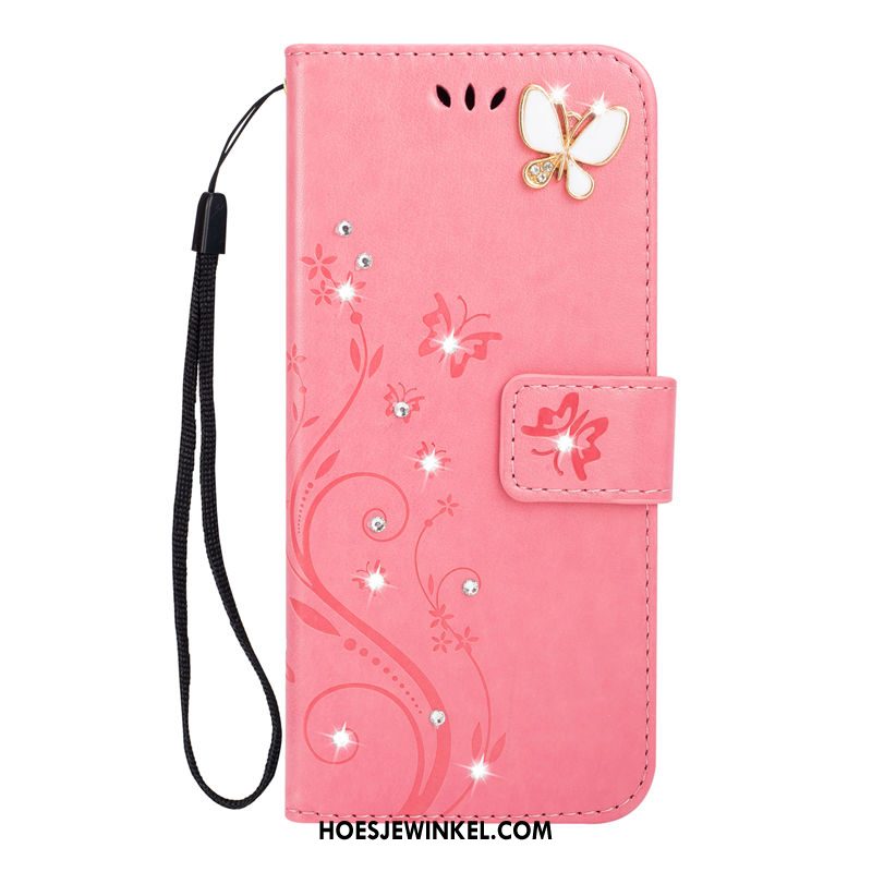 Huawei Nova 3e Hoesje Portemonnee All Inclusive Leren Etui, Huawei Nova 3e Hoesje Kaart Blauw