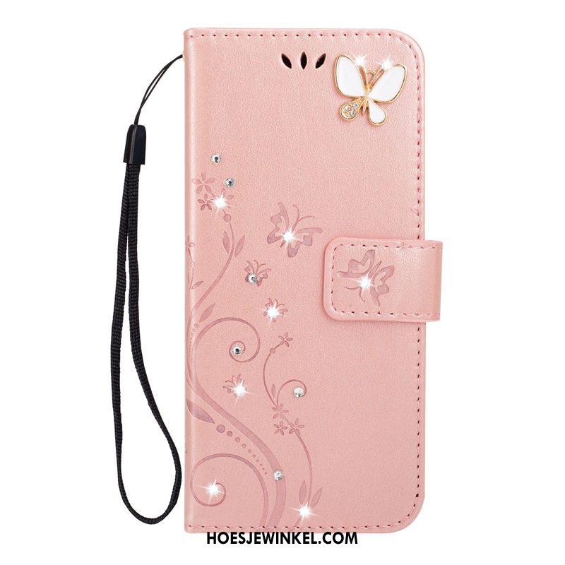 Huawei Nova 3e Hoesje Portemonnee All Inclusive Leren Etui, Huawei Nova 3e Hoesje Kaart Blauw