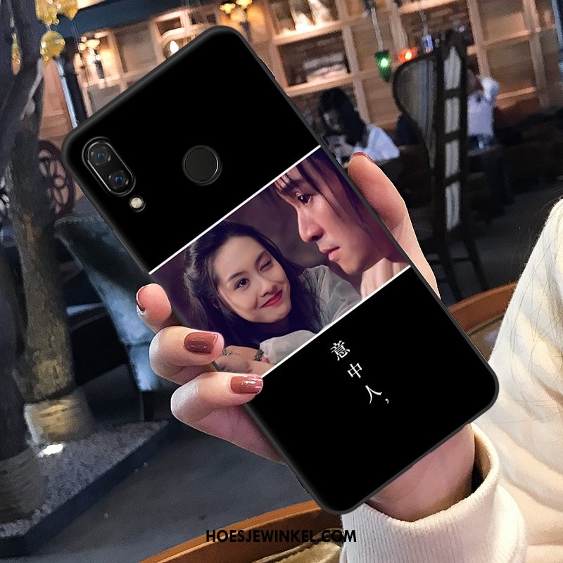 Huawei Nova 3e Hoesje Siliconen Lovers Persoonlijk, Huawei Nova 3e Hoesje Net Red Trendy Merk