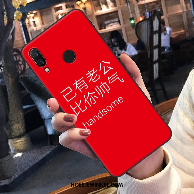 Huawei Nova 3e Hoesje Siliconen Lovers Persoonlijk, Huawei Nova 3e Hoesje Net Red Trendy Merk