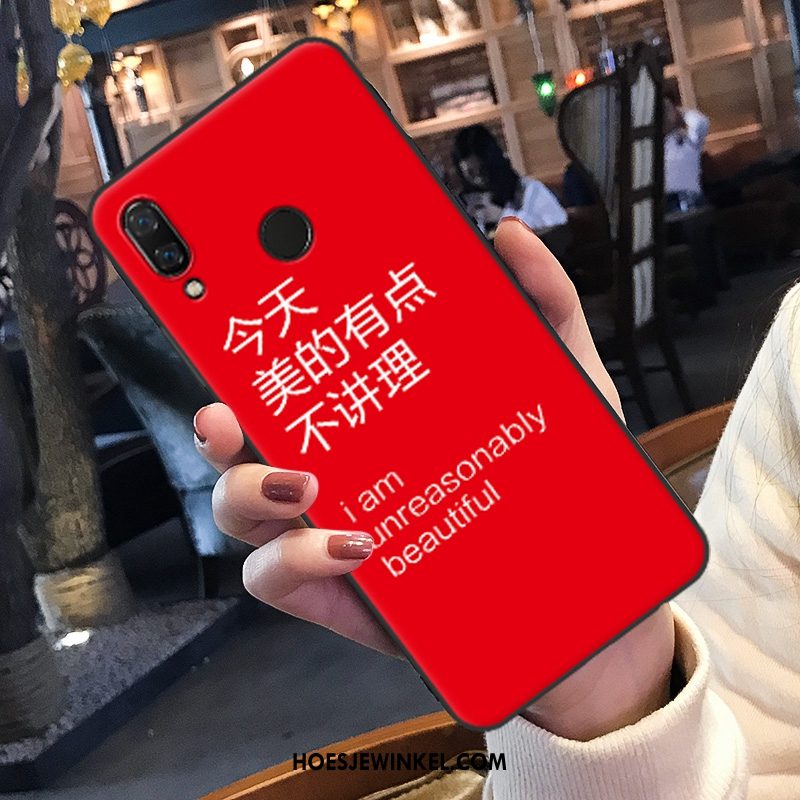 Huawei Nova 3e Hoesje Siliconen Lovers Persoonlijk, Huawei Nova 3e Hoesje Net Red Trendy Merk