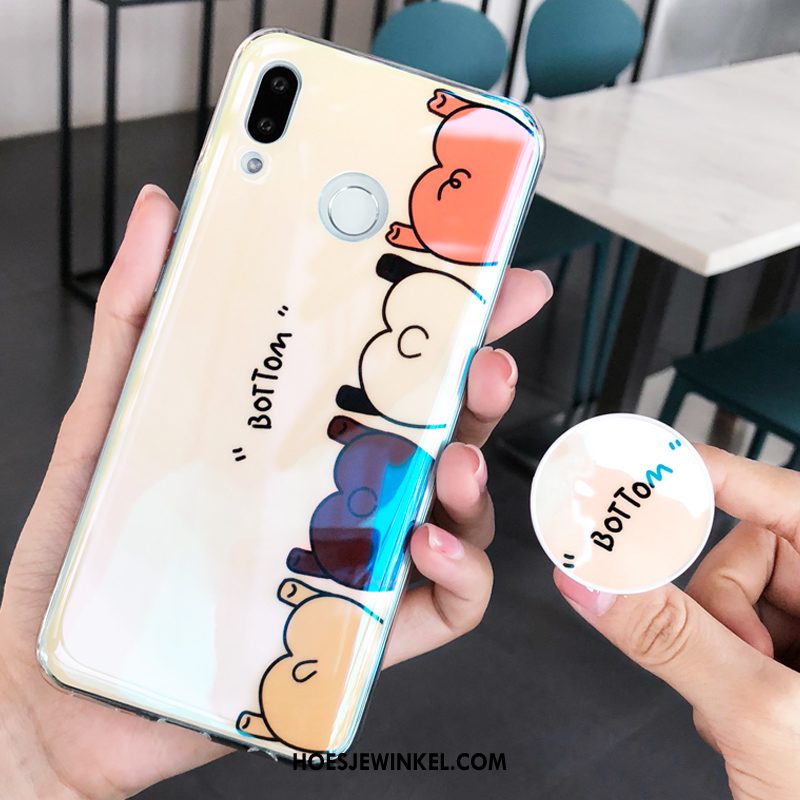 Huawei Nova 3e Hoesje Trend Persoonlijk Anti-fall, Huawei Nova 3e Hoesje Blauw Hoes