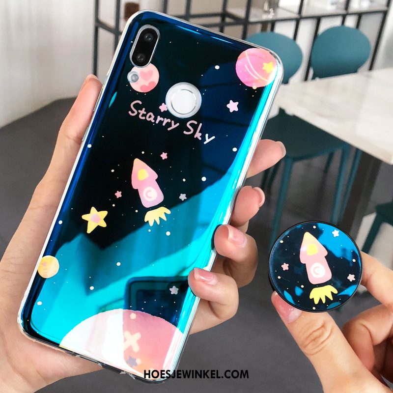 Huawei Nova 3e Hoesje Trend Persoonlijk Anti-fall, Huawei Nova 3e Hoesje Blauw Hoes