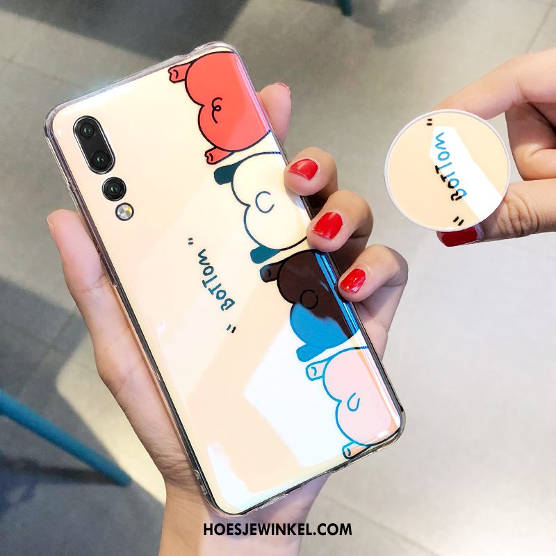 Huawei Nova 3e Hoesje Trend Persoonlijk Anti-fall, Huawei Nova 3e Hoesje Blauw Hoes