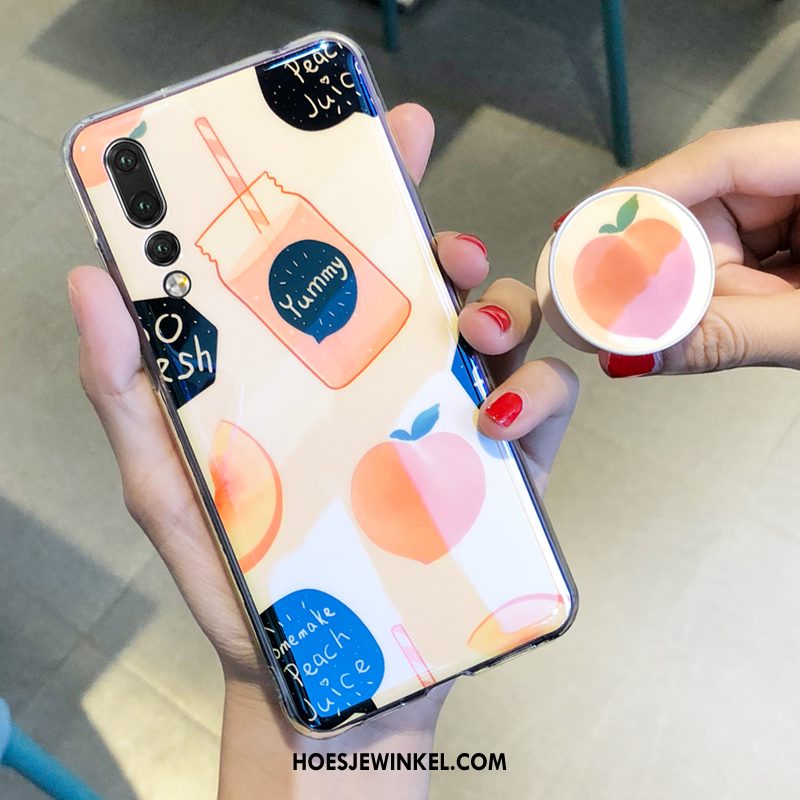 Huawei Nova 3e Hoesje Trend Persoonlijk Anti-fall, Huawei Nova 3e Hoesje Blauw Hoes