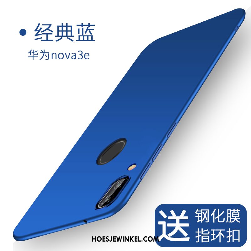 Huawei Nova 3e Hoesje Trend Zwart Nieuw, Huawei Nova 3e Hoesje Mobiele Telefoon Bescherming