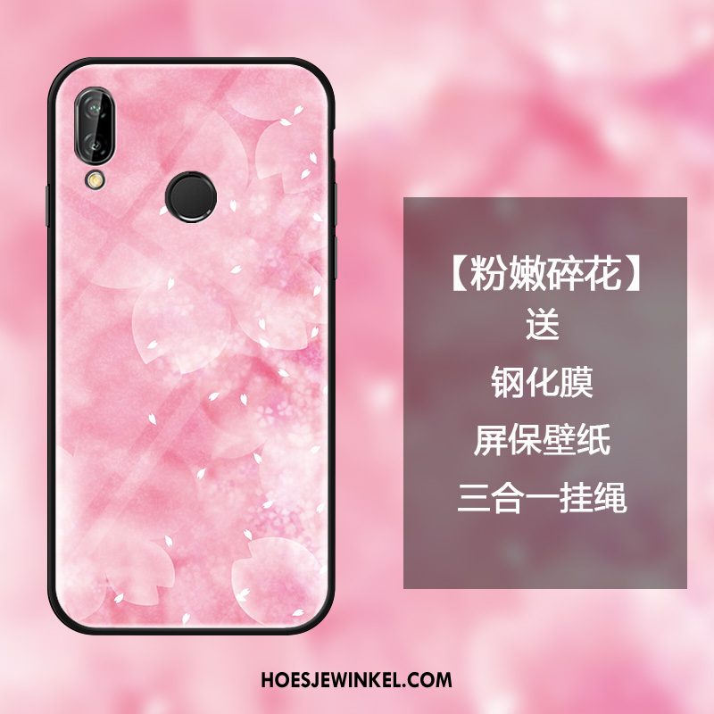 Huawei Nova 3e Hoesje Vers Spiegel Hoes, Huawei Nova 3e Hoesje Kers Anti-fall