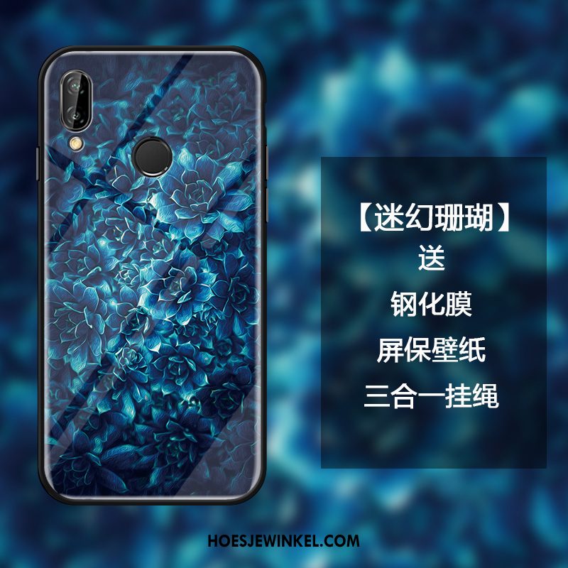 Huawei Nova 3e Hoesje Vers Spiegel Hoes, Huawei Nova 3e Hoesje Kers Anti-fall