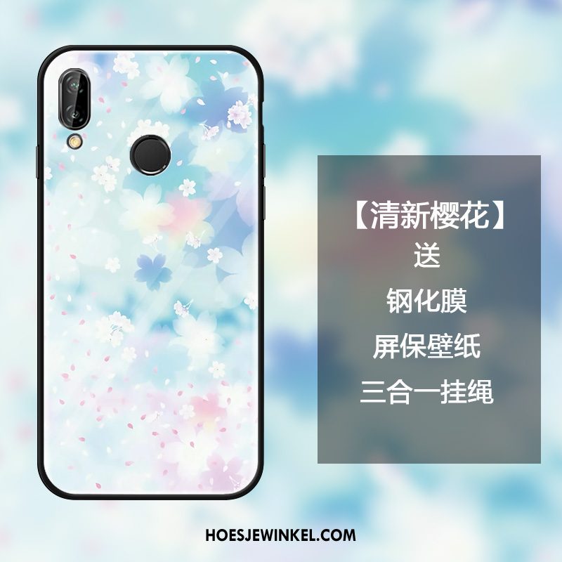 Huawei Nova 3e Hoesje Vers Spiegel Hoes, Huawei Nova 3e Hoesje Kers Anti-fall