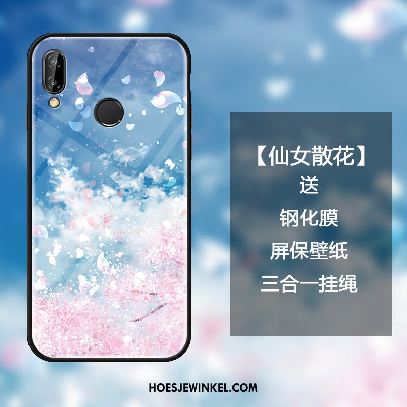 Huawei Nova 3e Hoesje Vers Spiegel Hoes, Huawei Nova 3e Hoesje Kers Anti-fall