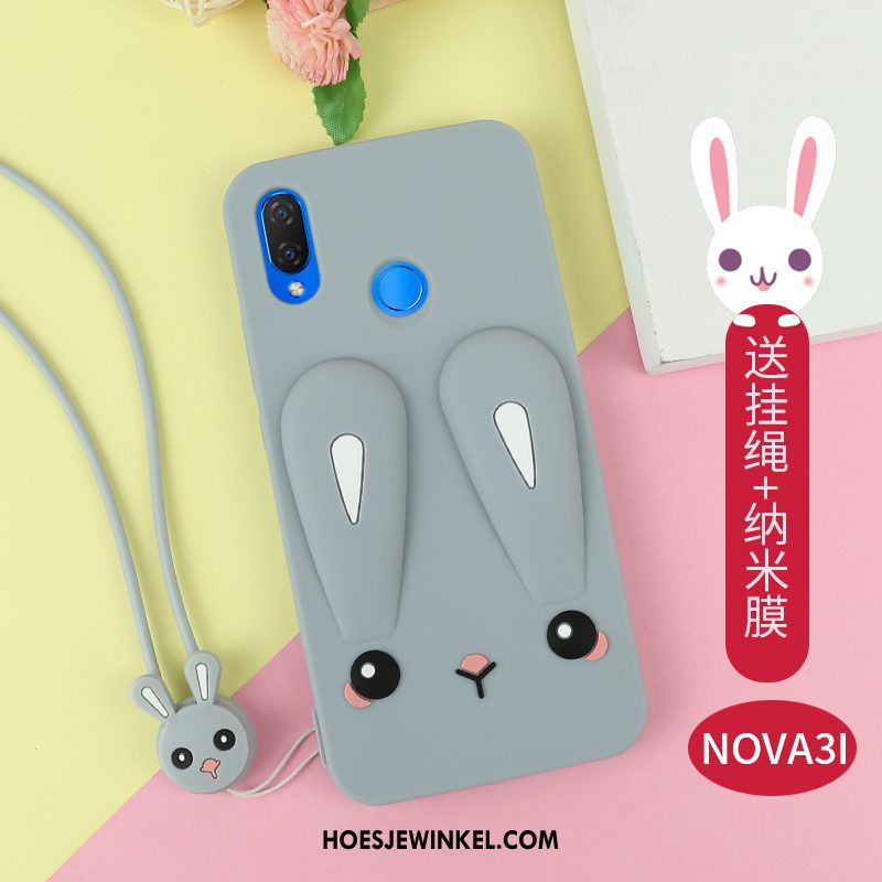 Huawei Nova 3i Hoesje All Inclusive Hoes Zwart, Huawei Nova 3i Hoesje Anti-fall Mobiele Telefoon