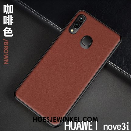 Huawei Nova 3i Hoesje High End All Inclusive Bedrijf, Huawei Nova 3i Hoesje Nieuw Kwaliteit Braun