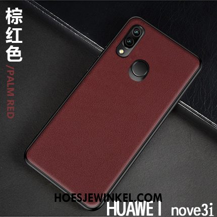 Huawei Nova 3i Hoesje High End All Inclusive Bedrijf, Huawei Nova 3i Hoesje Nieuw Kwaliteit Braun