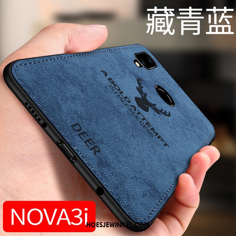 Huawei Nova 3i Hoesje Hoes Mobiele Telefoon Grijs, Huawei Nova 3i Hoesje Dun All Inclusive