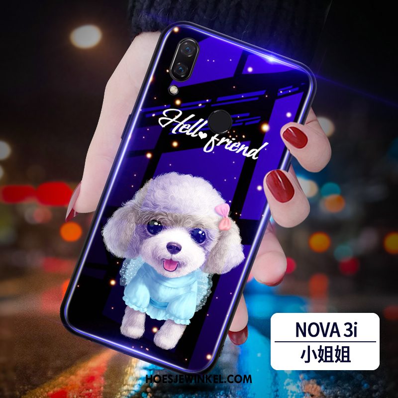 Huawei Nova 3i Hoesje Hoes Purper Mobiele Telefoon, Huawei Nova 3i Hoesje Trend Nieuw