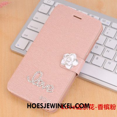 Huawei Nova 3i Hoesje Met Strass Anti-fall Wit, Huawei Nova 3i Hoesje Leren Etui Clamshell