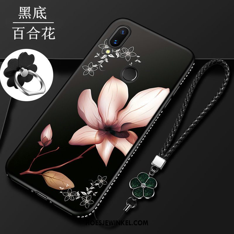 Huawei Nova 3i Hoesje Met Strass Siliconen Zacht, Huawei Nova 3i Hoesje Rood All Inclusive