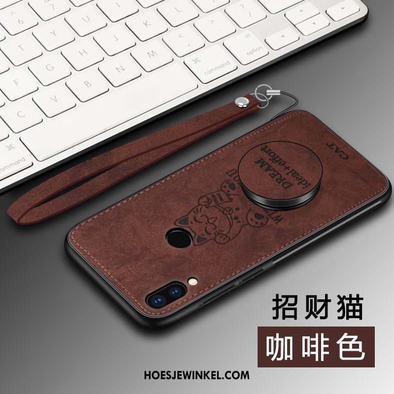 Huawei Nova 3i Hoesje Mobiele Telefoon Grijs Bescherming, Huawei Nova 3i Hoesje Ring Hoes