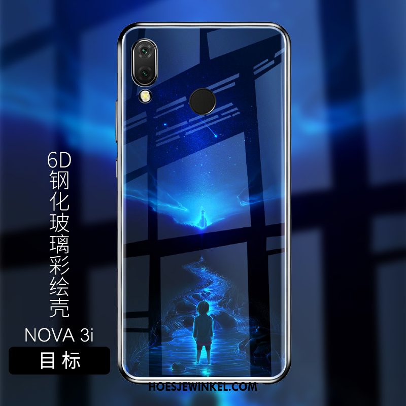 Huawei Nova 3i Hoesje Pas Zacht Bescherming, Huawei Nova 3i Hoesje Blauw Mobiele Telefoon