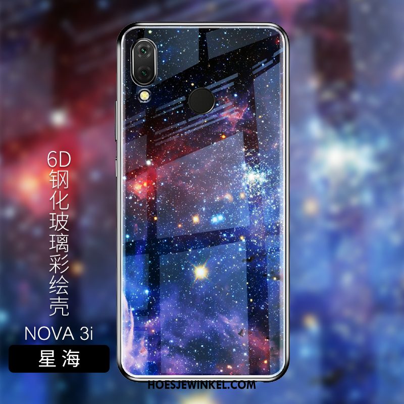 Huawei Nova 3i Hoesje Pas Zacht Bescherming, Huawei Nova 3i Hoesje Blauw Mobiele Telefoon