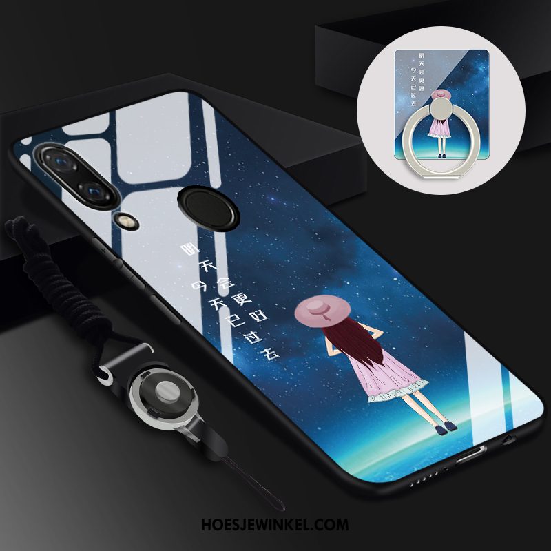 Huawei Nova 3i Hoesje Purper Tempereren Spiegel, Huawei Nova 3i Hoesje Glas Mobiele Telefoon