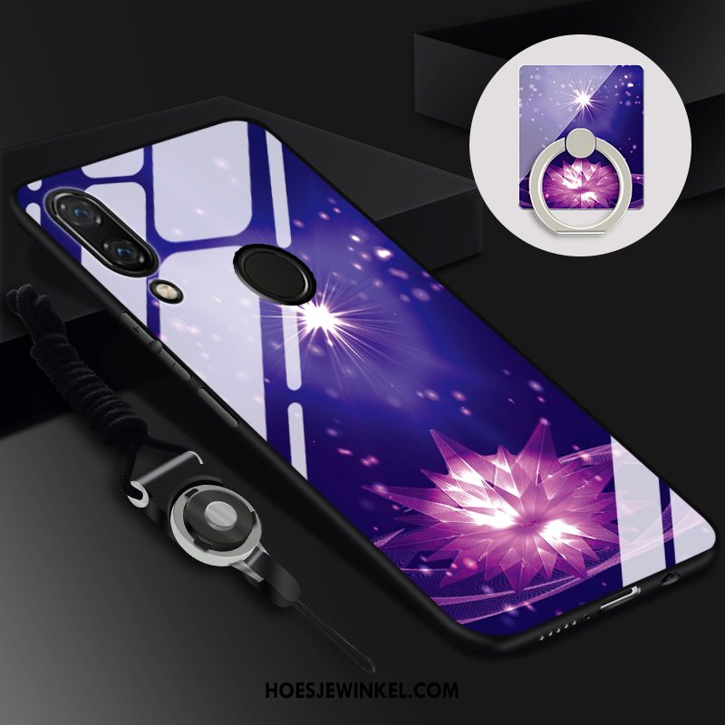 Huawei Nova 3i Hoesje Purper Tempereren Spiegel, Huawei Nova 3i Hoesje Glas Mobiele Telefoon