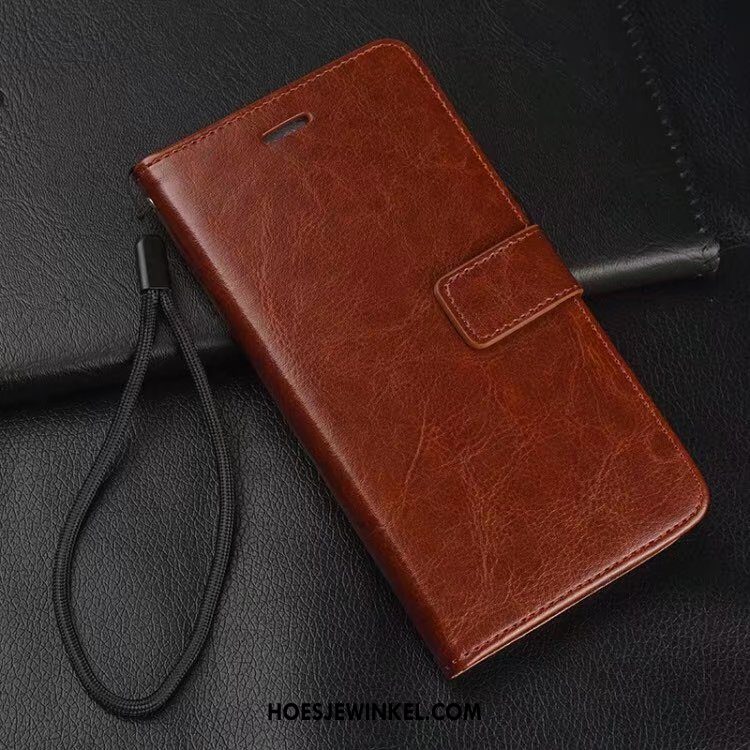 Huawei Nova 3i Hoesje Rood Mobiele Telefoon Folio, Huawei Nova 3i Hoesje Anti-fall Leren Etui