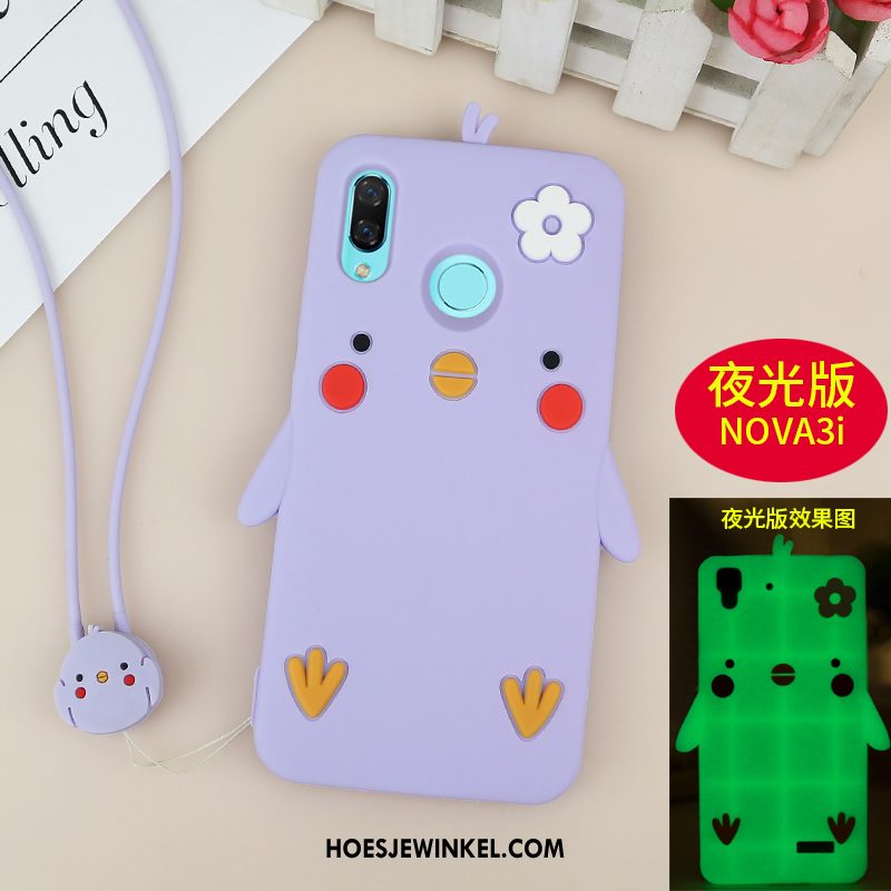 Huawei Nova 3i Hoesje Scheppend Bescherming Hoes, Huawei Nova 3i Hoesje Anti-fall Siliconen