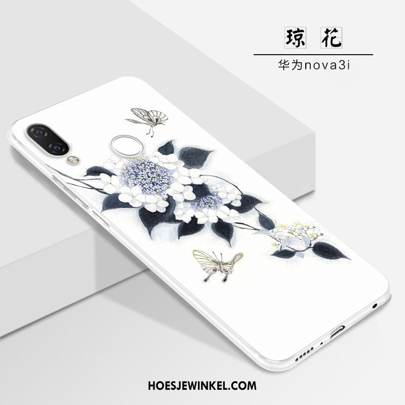 Huawei Nova 3i Hoesje Scheppend Persoonlijk Siliconen, Huawei Nova 3i Hoesje Spotprent Net Red