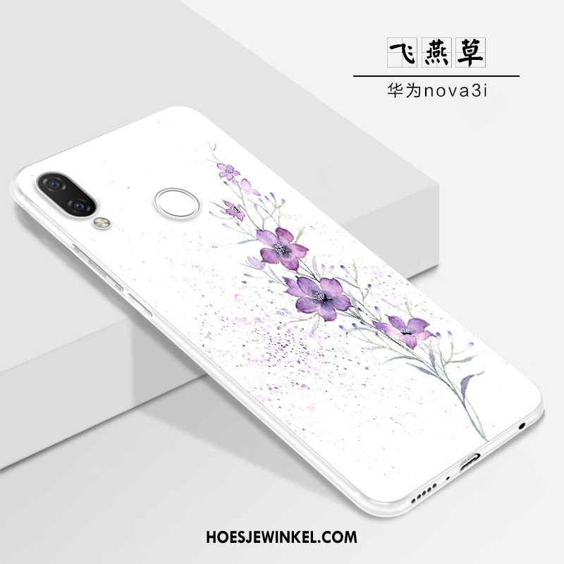 Huawei Nova 3i Hoesje Scheppend Persoonlijk Siliconen, Huawei Nova 3i Hoesje Spotprent Net Red